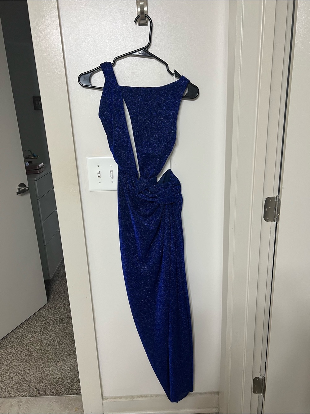 Baobab Collection Royal Blue One-Shoulder Evening Gown